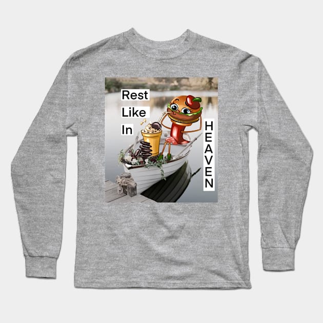 Rest like in Heaven Long Sleeve T-Shirt by JulietFrost